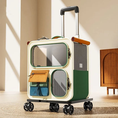 2 Pet Wheeled Carrier