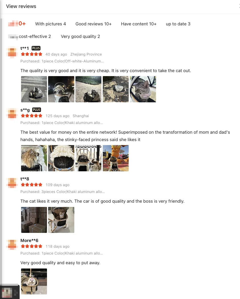3-in-1 Luxury Pet Stroller