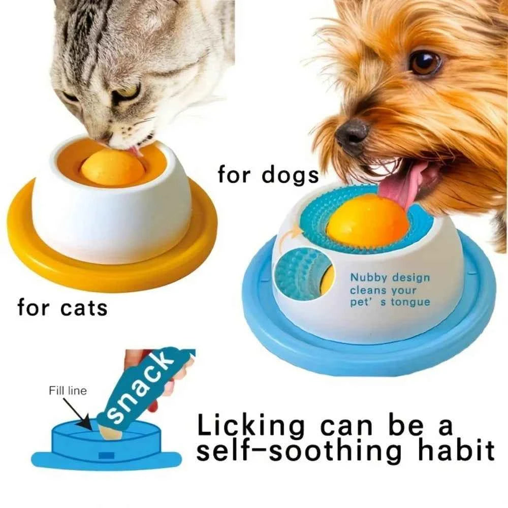 Pet Slow Feeder Bowl — Anti-Bloat Puzzle Feeder for Dogs & Cats