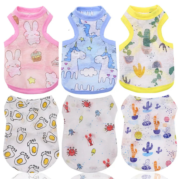 Summer Cat Dog Vest for Small Dogs