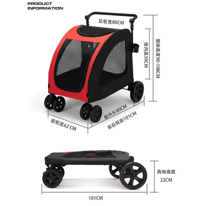 Foldable Pet Cart