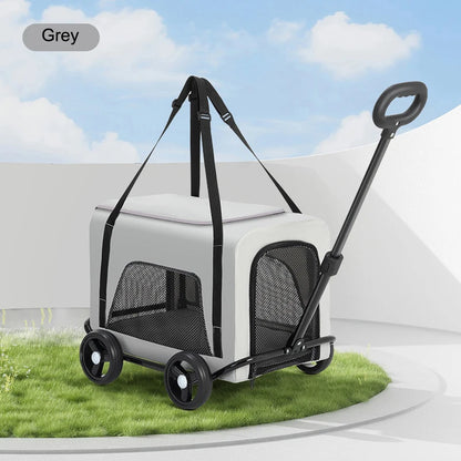 Lightweight Pet Stroller for Small Dogs & Cats