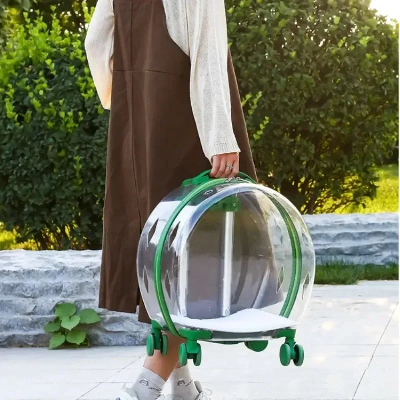 Rolling Pet Carrier Backpack
