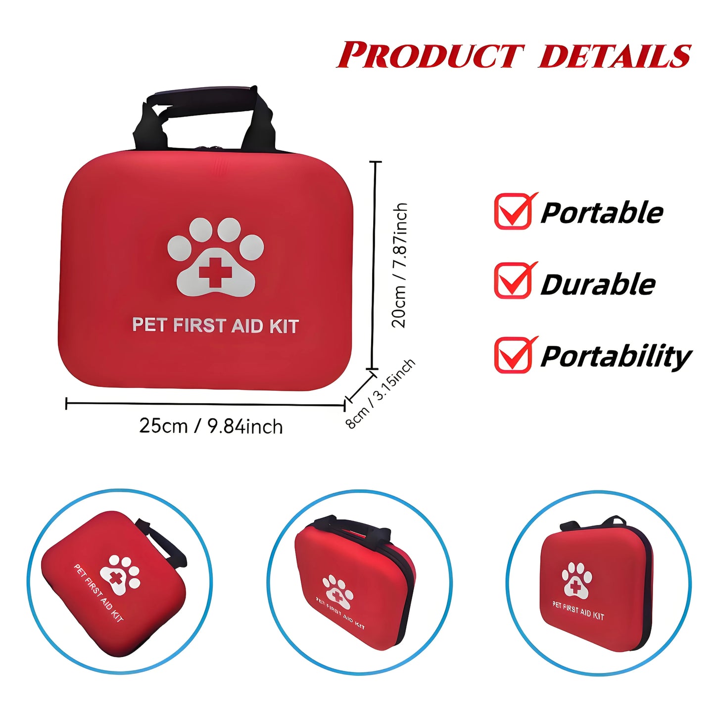 Pet Emergency Medical Kit Bag