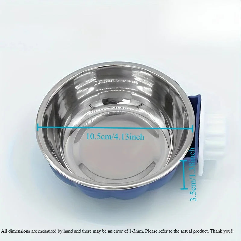 Pumpkin Adjustable Pet Food & Water Bowl