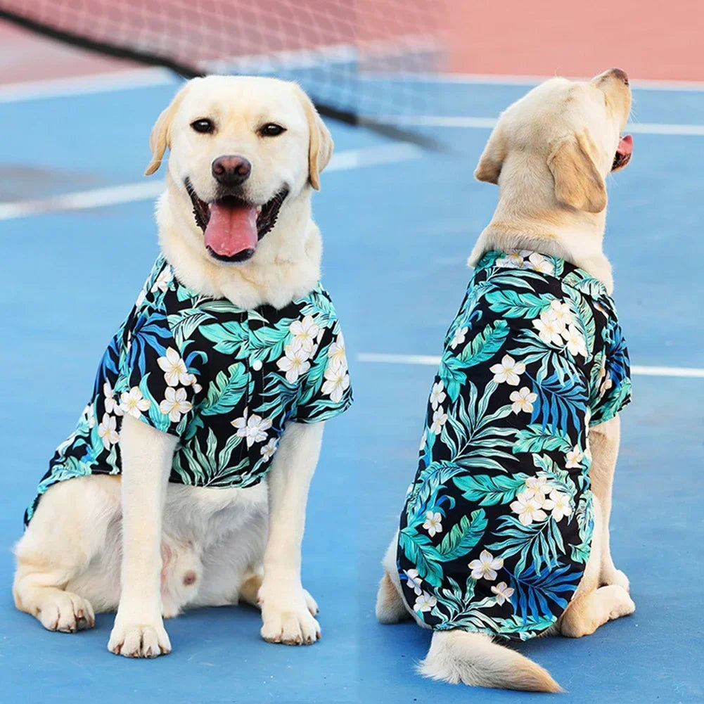 Large Breed Hawaiian Shirt - Waggy World