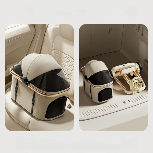 3-in-1 Luxury Pet Stroller - Waggy World