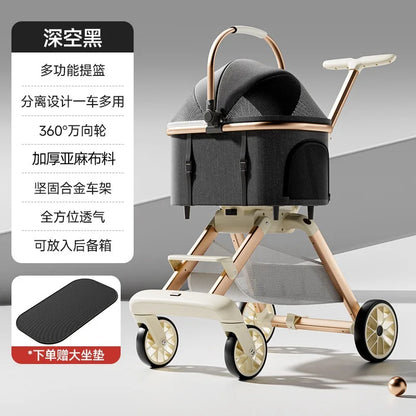 3-in-1 Luxury Pet Stroller