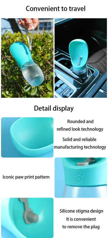 Portable Pet Water Bottle 300ml for Dogs & Cats