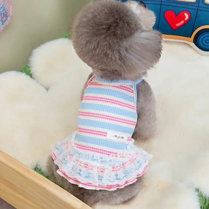 Stripped Pup Summer Dress