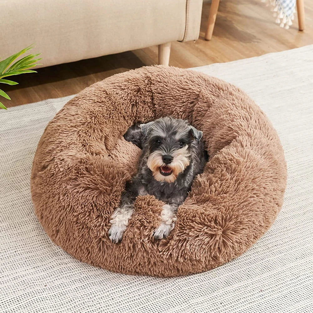 Plush Circle Pet Bed