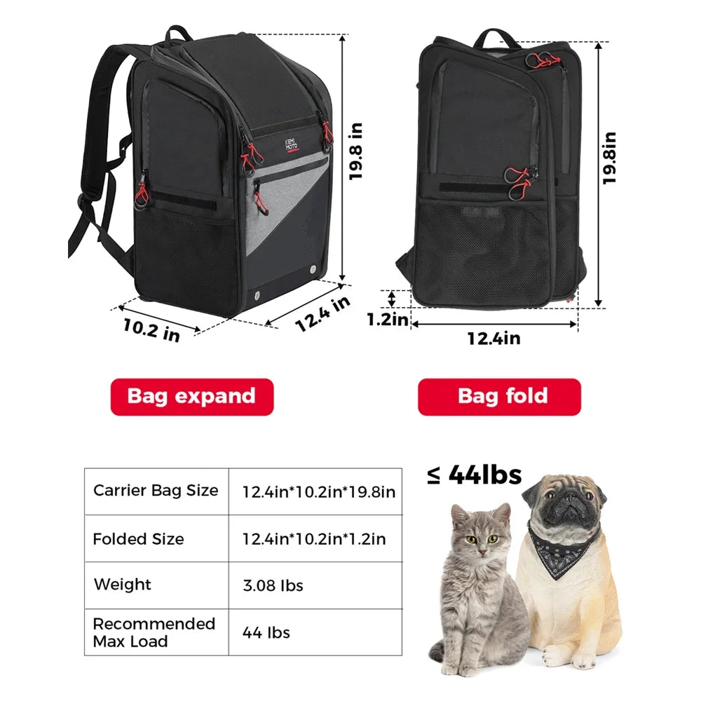 Motorcycle Pet Carrier Backpack