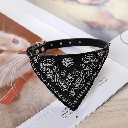 Cat And Dog Collar Triangle Scarf