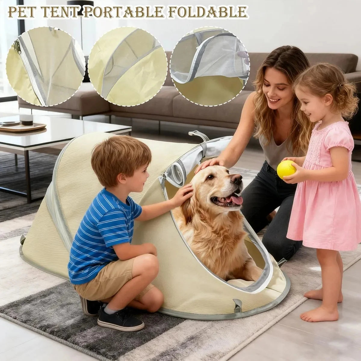 Portable Pop-Up Pet Tent