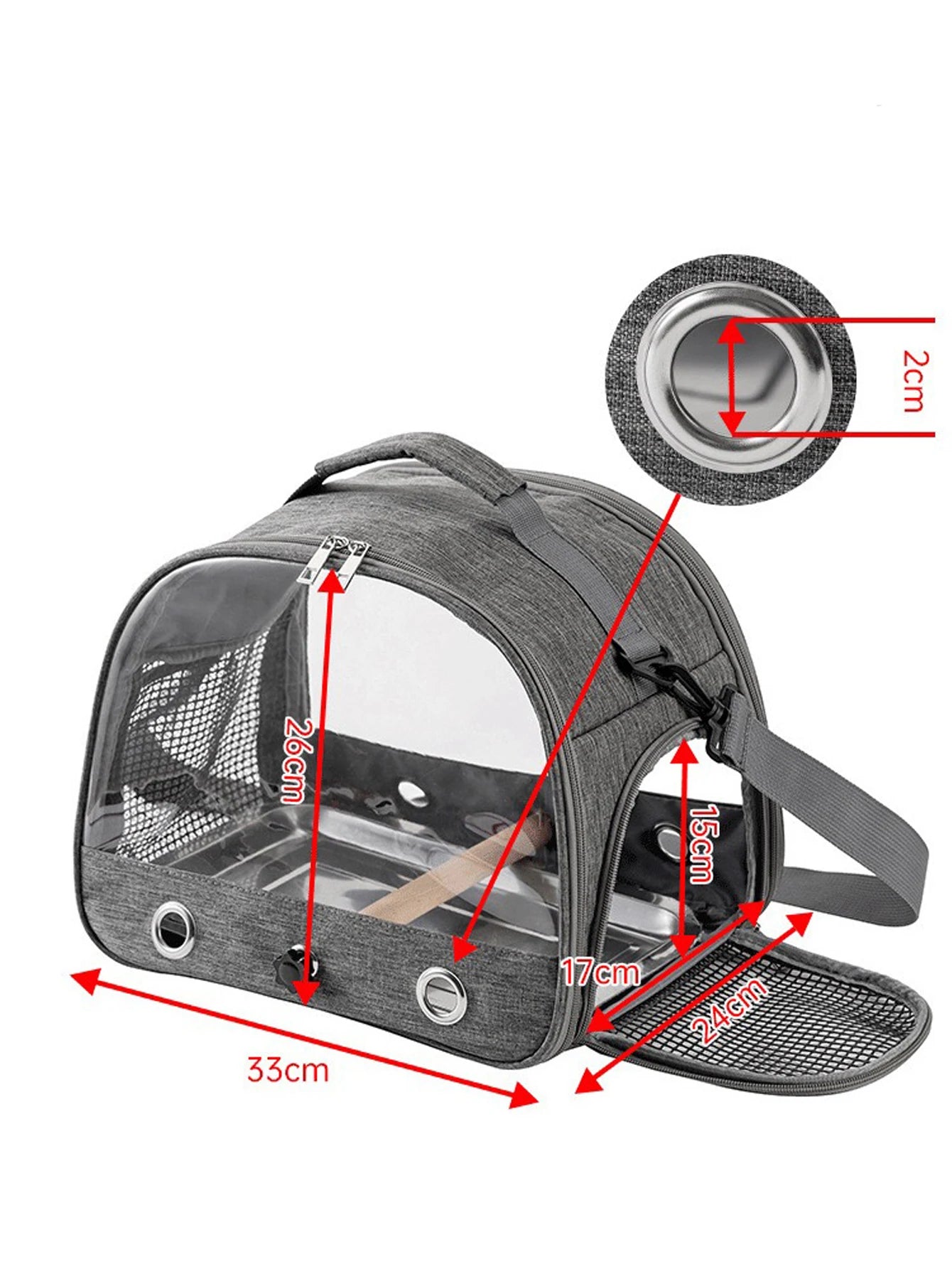 Portable Transparent Pet Carrier Backpack