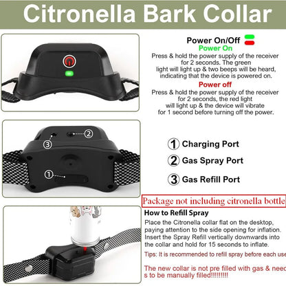 Pet Remote Spray Training Collar with Remote