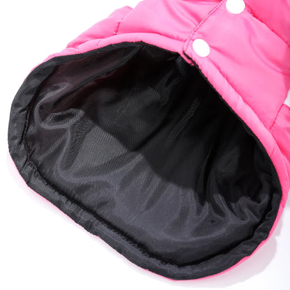 Hoodie Pet Dog Clothes For Small Medium Dogs Cats Winter Windproof Puppy Jacket Warm Fleece Cat Coat Yorkshire Bulldog Clothing