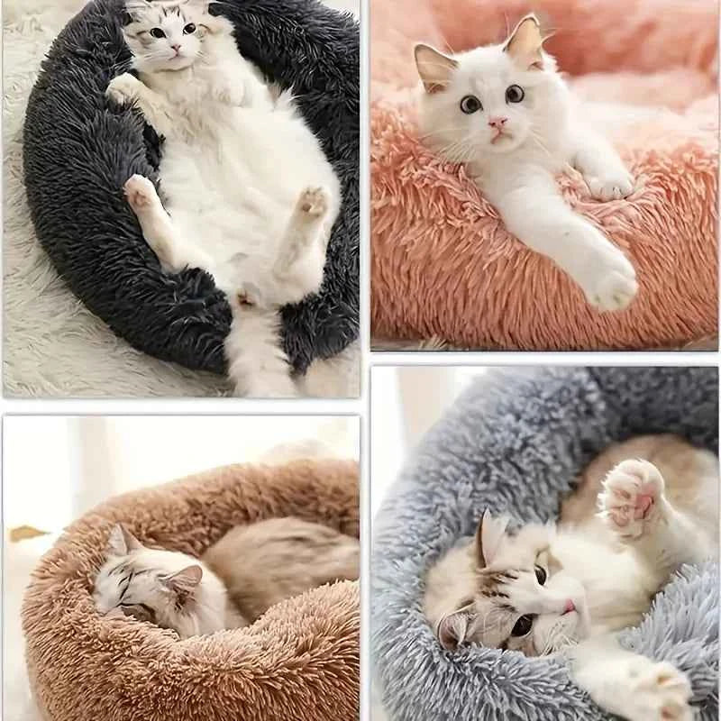 Plush Circle Pet Bed