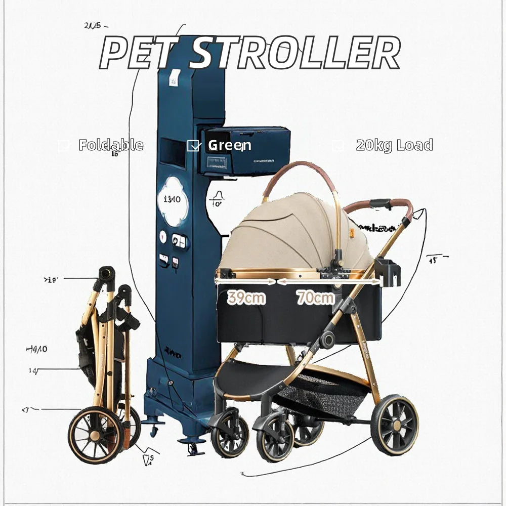 Pet Stroller Backpack Carrier - Waggy World
