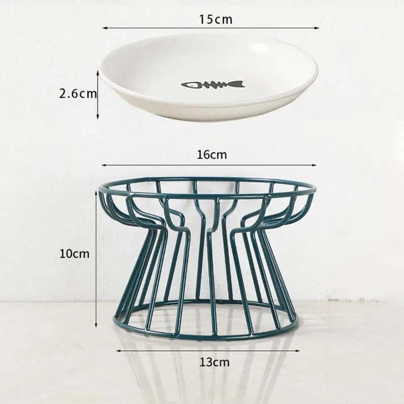 Raised Ceramic Pet Bowl