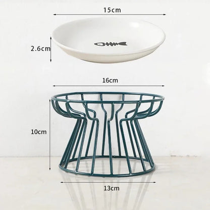Raised Ceramic Pet Bowl