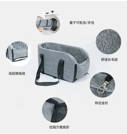 Portable Dog Car Seat Bed