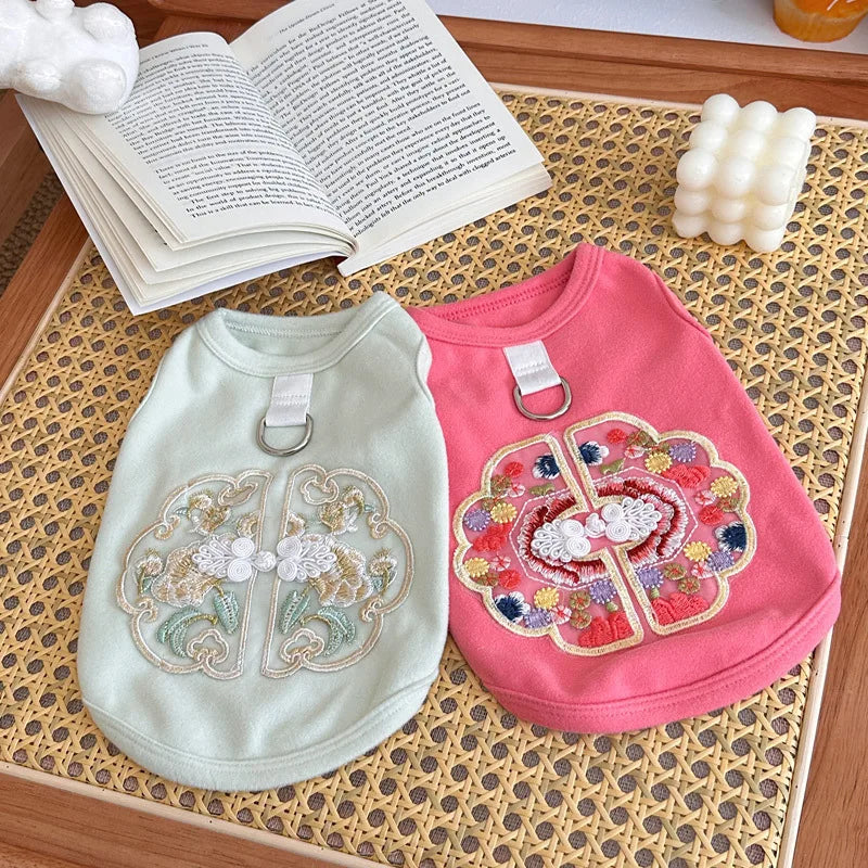Embordered Pet T-Shirt
