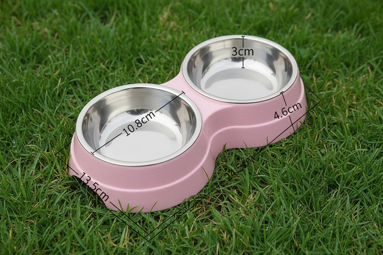 Double Pet Bowls