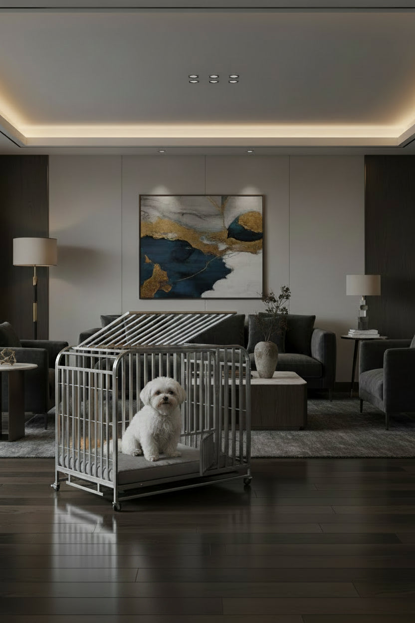 Heavy-Duty Iron Dog Crate