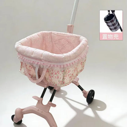 2026 Foldable Pet Stroller for Small Dogs & Cats