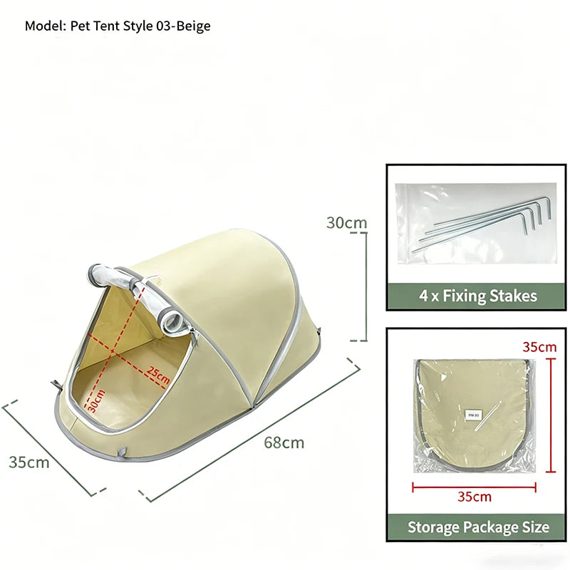 Portable Pop-Up Pet Tent