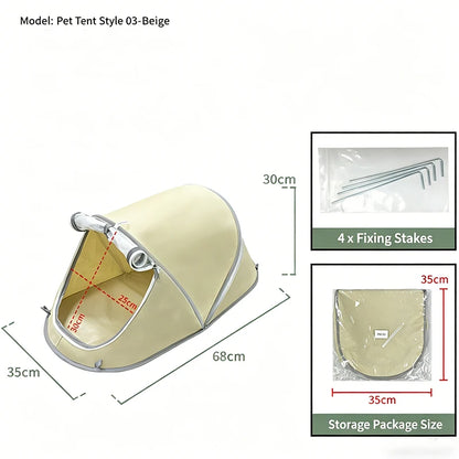 Portable Pop-Up Pet Tent