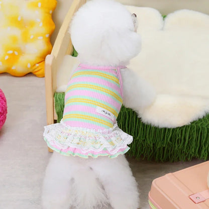 Stripped Pup Summer Dress