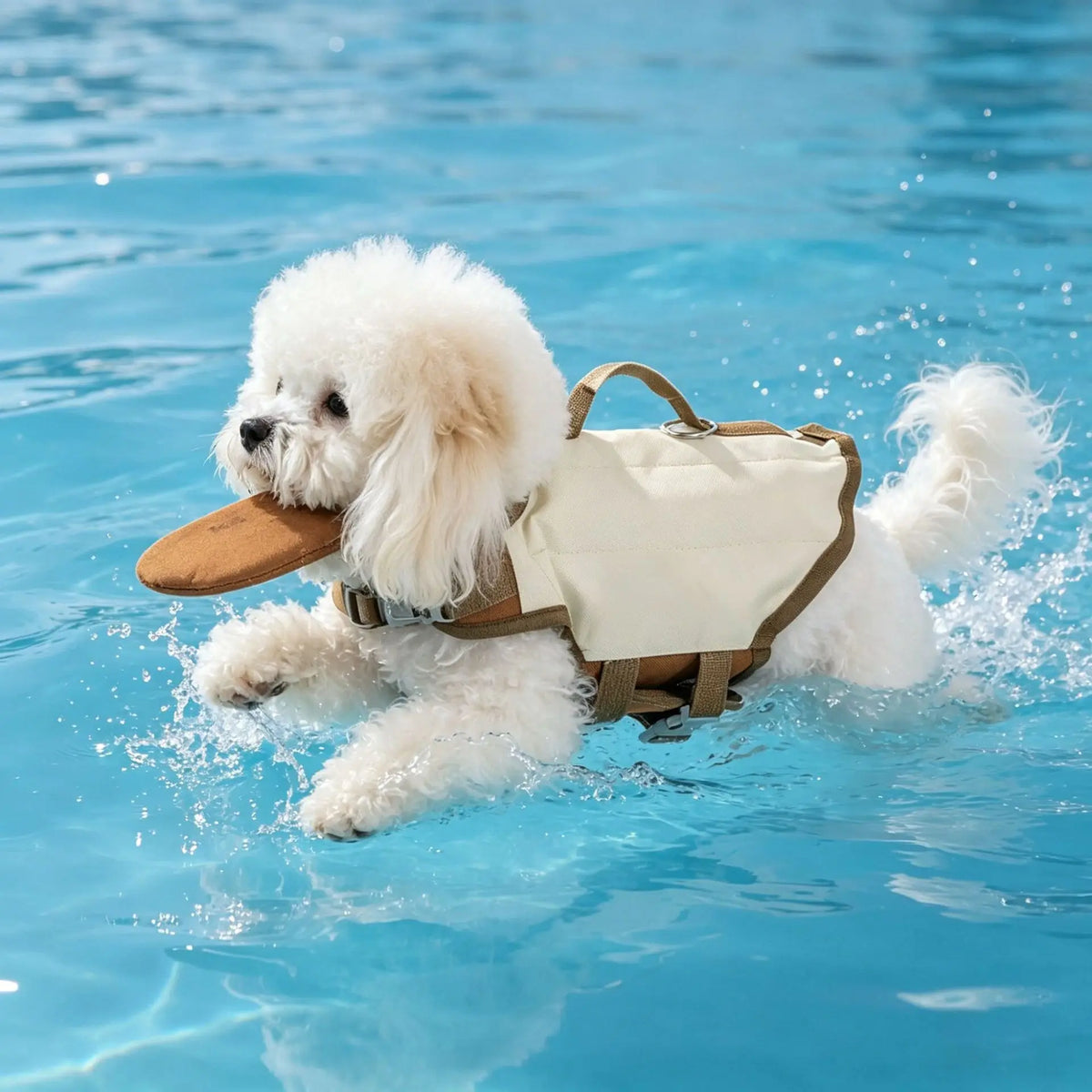 Dog Life Jacket with Rescue Handle for Swimming