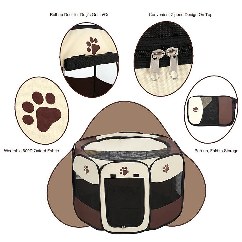 Portable Foldable Pet Kennel Foldable Design