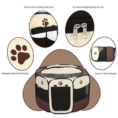 Portable Foldable Pet Kennel Foldable Design