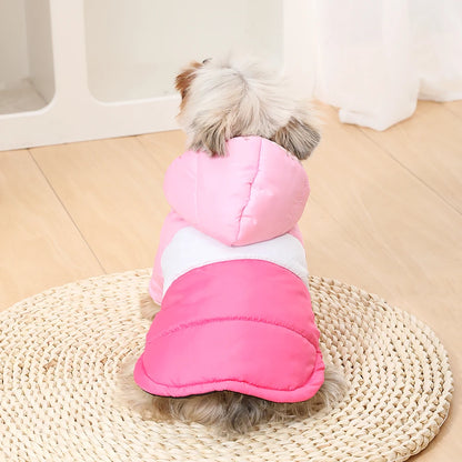 Hoodie Pet Dog Clothes For Small Medium Dogs Cats Winter Windproof Puppy Jacket Warm Fleece Cat Coat Yorkshire Bulldog Clothing