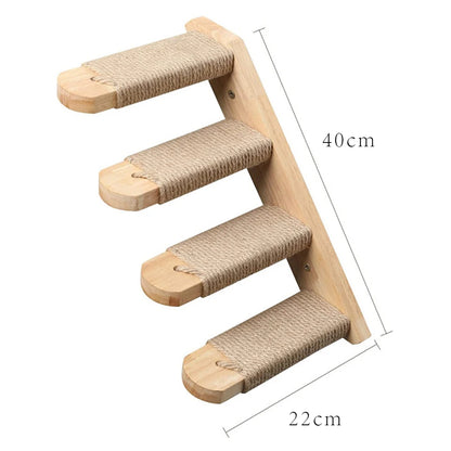 Wooden Cat Climbing Shelves
