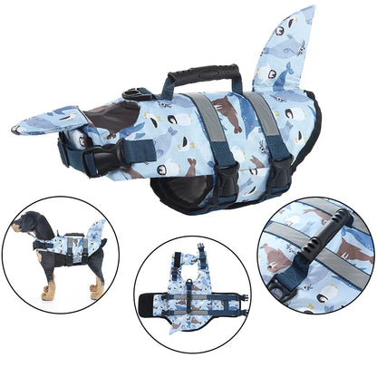 Dog Life Jacket with Shark Fin
