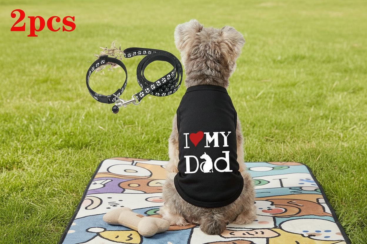 2pc Shirt & Leash