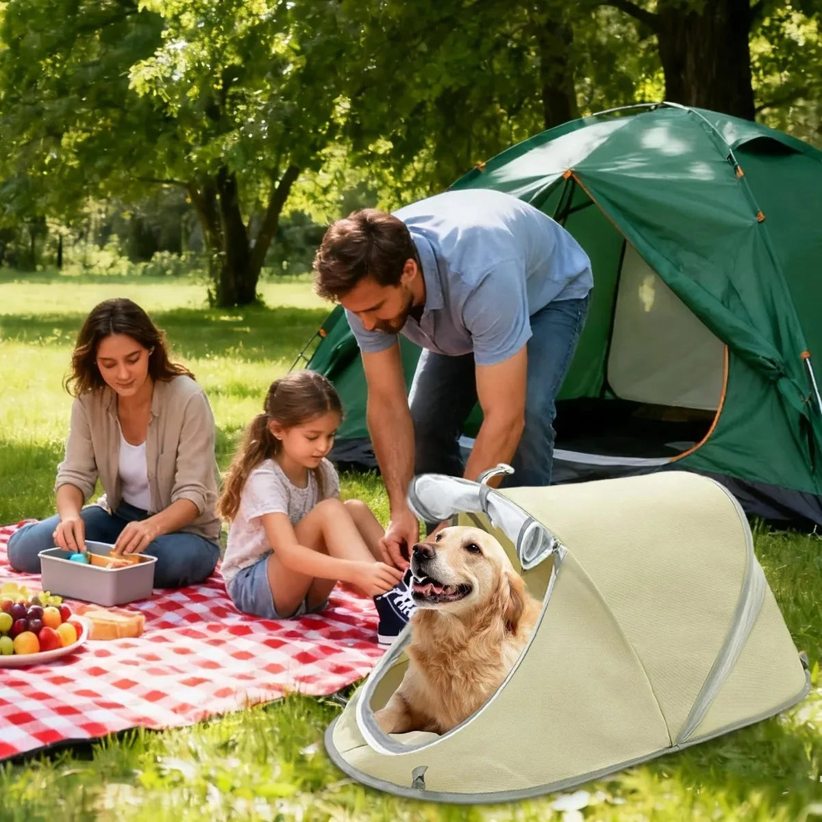 Portable Pop-Up Pet Tent
