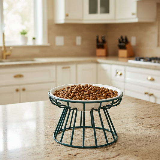 Raised Ceramic Pet Bowl