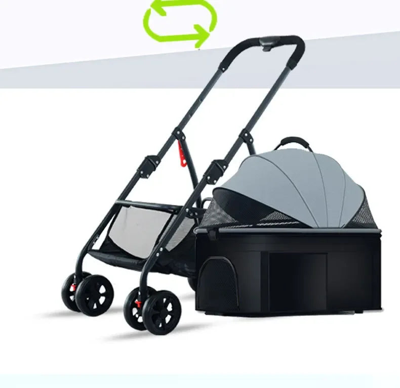 3-in-1 Foldable Pet Stroller - Waggy World