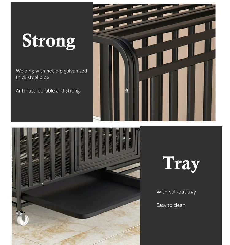 Heavy-Duty Iron Dog Crate