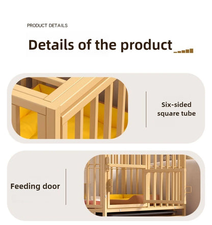 Dog House Outdoor Insulation Medium Dog Indoor with Toilet Fence Dog Crate for Large Dogs Pet Crate modern kennel Double Doors