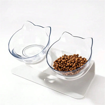 Plastic Kitty Feeder Bowl