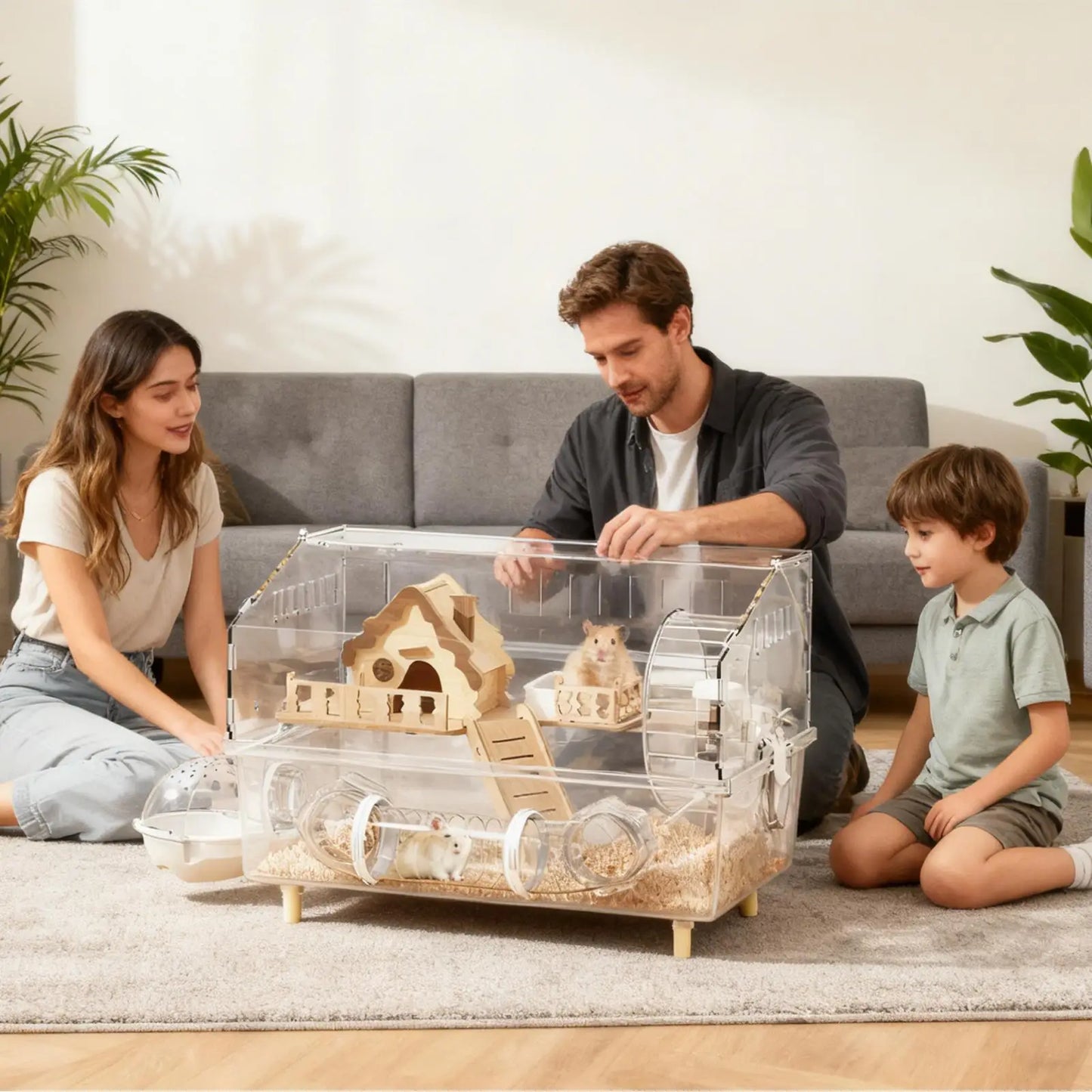 2-Tier Acrylic Hamster Cage
