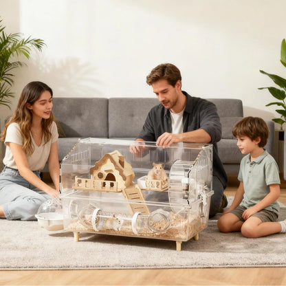 2-Tier Acrylic Hamster Cage