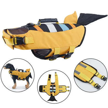 Dog Life Jacket with Shark Fin