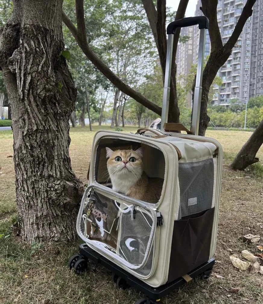 2 Pet Wheeled Carrier